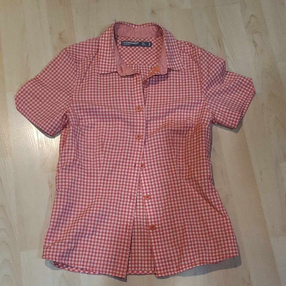 Icebreaker Merino Woman's Short Sleeved Checkered Shirt